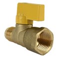 thumbnail image 1 of llave de control recta para gas de 1/2 x 3/8 de pu, 1 of 5