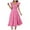 Pink, variant on TJAZFJPA Dress Women Women’S Casual Maxi Dress Flutter Sleeve Scoop Neck Smocked Tiered A Line Flowy Beach Long Sun Dresses Travel Dress Gala Dresses