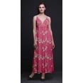 thumbnail image 3 of Bimba Robe Longue Maxi d'Été pour la Plage à Bretelles Spaghetti Ajustables Imprimée d'Oiseaux - Petit, 3 of 5