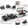 thumbnail image 6 of 1:32 Cybertruck Pickup Truck Motorhome Toy Cars, Diecast Pull Back Model Cars, Collection Vehicles, Kids Toy for Aged 3 and up, Gift Gray, 6 of 6