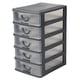 thumbnail image 1 of Home Basics Organizador de cajones de pl&aacute;stico de 5 niveles, color gris Home Basics NA, 1 of 1