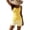 C-Yellow263, variant on DHFJKG Tankini Swimsuits For Women Two Piece Bathing Suit Adjustable Straps Slim Fit Ribbed Tankini Top With Shorts Trendy Beachwear