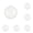 White-6Pcs, variant on 12Pcs Clear Plastic Fillable Ball Ornaments, Acrylic Round Open Craft Orbs for Bath Bombs DIY, Transparent Hanging Ornaments for Christmas Tree Crafts Decorations 2.4 Inch White