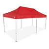 Impact Canopy 10x20 Instant Pop Up Canopy Tent, Commercial Grade Aluminum Frame, Wheeled Roller Bag, Red