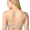 thumbnail image 4 of Coobie V-Neck Lace Trim Bra with Back Closure 9182,Light Nude,One Size, 4 of 8