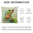 thumbnail image 5 of Nawypu  Watercolor Animal Style Throw Pillow Covers Frog Pattern Cushion Case Square Home Sofa Decorative Pillowcase, 5 of 5