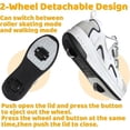 thumbnail image 4 of Cyiecw Roller Skate Shoes for Kids Boys Girls Rechargeable Wheels Sneakers Fashion Roller Wheeled, 4 of 6
