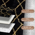 thumbnail image 5 of 8ft x 10ft Area Rug, Soft Fluffy Area Rugs for Living Room Bedroom Geometric Carpet, Black and White, 5 of 8