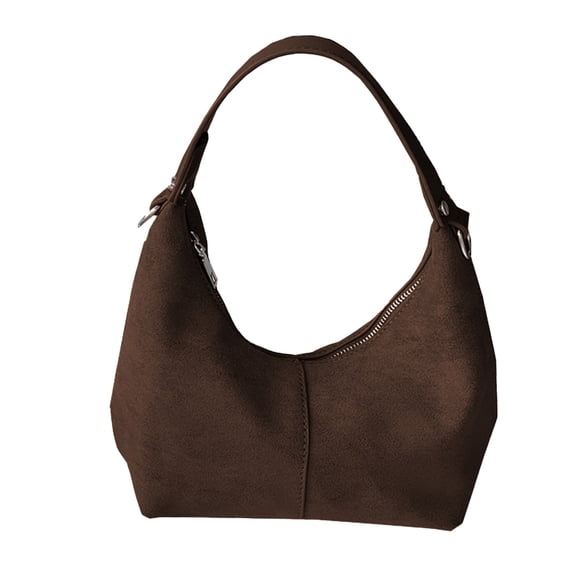 Slouchy Suede Shoulder Bags For Women Retro Crossbody Bag Tote Bag Satchel Bag Winter Work Purses Crescent Bag Handbag Fall