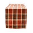 thumbnail image 2 of Fall Plaid Table Runner, Orange Polyester for Thanksgiving Holiday Dining Table Decor, 2 of 6