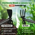 thumbnail image 2 of hltusyp 2-in-1 Garden Hoe Tool with Cultivator Rake  45" Long Handle Small weed Hoe for Weeding  Heavy Duty hand tiller Gardening Hoes for Raised Beds  Backyards Indoor Greenhouse  Ou, 2 of 9