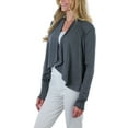 thumbnail image 3 of ToBeInStyle Women's Draped Front Cardigan, 3 of 7