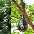 thumbnail image 6 of Syenll Solar Hanging Light, Decorative Garden Boho Light, Outdoor Solar Water Drop Light for Patio Lawn Fence, 6 of 9