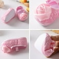 thumbnail image 6 of Baby Girls Princess Bowknot Soft Sole Cloth Crib Shoes with Headband, 6 of 7