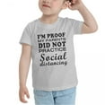 thumbnail image 3 of I'm Proof My Parents did not Practice Social Distancing Funny Toddler T Shirts for Boys Girls (Gray, 3T), 3 of 5