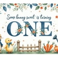 thumbnail image 3 of Floral Design Banner Cute Rabbit Garden Theme for Kids Party First Birthday Celebration, 3 of 7