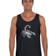 thumbnail image 1 of LA Pop Art Men's Word Art Tank Top - Types of Scorpions, 1 of 2