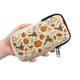 thumbnail image 2 of SEANATIVE Double Eyeglass Case with 2 Compartment Glasses Case Zipper Eyewear Pouch Soft Neoprene Sunglasses Pouch Travel Glasses Storage Pouch Bag, Hummingbird Pumpkin Fall Maple Leaf Beige, 2 of 7