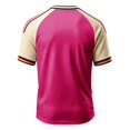 thumbnail image 4 of Mexico 2026 Soccer Cup Fan Jersey for Men, V-Neck Short Sleeve T-Shirt with Eagle & Vintage Totem Print, Breathable Casual Sports Tee Pullover Top, 1 PC Hot Pink L, 4 of 4