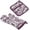 Purple, variant on DII Modern Style Cotton Damask Oven Mitt and Potholder Set in Eggplant Purple