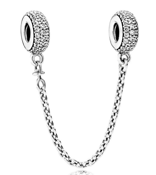 pandora pave inspiration safety chain