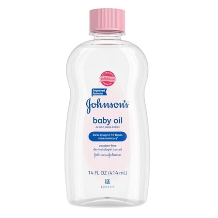 Johnsons Baby Oil For Baby Skin Care, Original - 14 Oz, 3 Pack