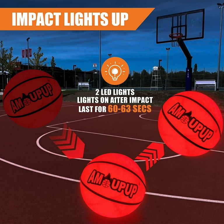 FlashCatch Light Up Basketball Glow In The Dark Size 7 Night Sports - Foto 10