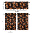 thumbnail image 6 of Fall Kitchen Curtains 36 Inch Short - 3 Panel Set, Autumn Harvest Print, Rod Pocket Window Treatment for Thanksgiving, Farmhouse, Cafe, Living Room - Machine Washable, 6 of 6