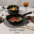 thumbnail image 3 of Carote Ceramic Cookware Sets, 13 Pcs Pots and Pans Set with Detachable Handle, Black, 3 of 9