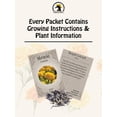 thumbnail image 2 of Cottage Garden Flower Seed Variety Pack – 12 Seed Packets | Zinnia, Coneflower, Sweet William, Sunflower & Shasta Daisy | Annual & Perennial Blooms for Cut Flower Gardens, 2 of 4