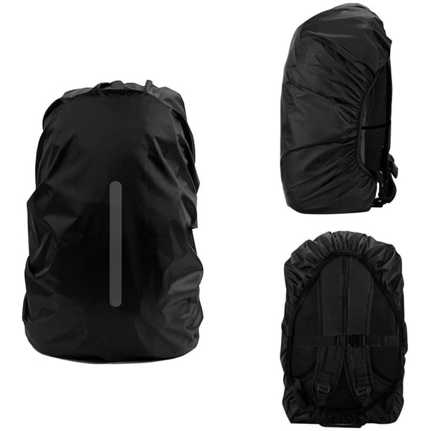 Lot De 2 Housses Sac à Dos 45L Imperméables - Réfléchissantes, Protection Pluie/Poussière, Bleu Et Violet, Pour Rando Vélo
