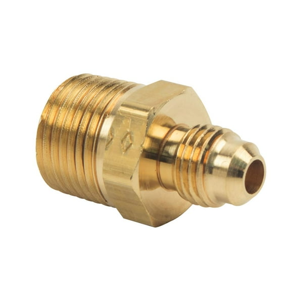 Thrifco 4401318 48-F 5/16 Inch x 1/2 Inch Brass Flare MIP Adapter