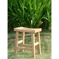 thumbnail image 2 of WholesaleTeak Outdoor Patio Grade-A Teak Wood 16" Single Curved Seat Shower / Bath Room / Pool / Spa Stool Bench  #WMAXSCSB, 2 of 4