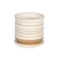 thumbnail image 1 of CERAMIC 5" PLANTER W/ SAUCER, WHITE, 1 of 1