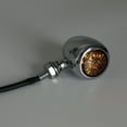 thumbnail image 4 of LED Bullet Turn Signals Indicators For Harley Chopper Cafe Racer Chrome, 4 of 4