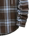 thumbnail image 5 of APEXFWDT Men's Hooded Plaid Flannel Shirt Jacket Button Up Flannel Hoodie for Men Loose Lightweight Long Sleeve Causal Shirt, 5 of 7