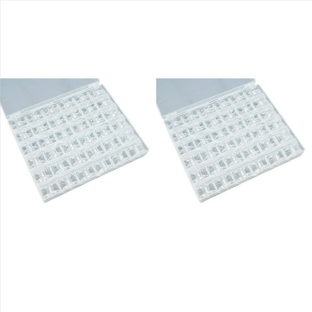 Bobinas para Máquina de Coser de 72 Piezas, Bobinas de Coser Universales, Bobinas de Plástico para Máquina de Coser con Caja de Almacenamiento