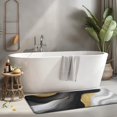 thumbnail image 2 of Black White Marble Gold Wave Pattern Kitchen Rug Mat,Kitchen Runner Rugs Non Skid Washable,Decorative Kitchen Floor Mats for Kitchen,Sink,Laundry,17"x47.2", 2 of 7