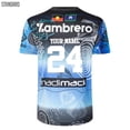 thumbnail image 3 of 2024 Cronulla Sharks Camiseta de rugby de entrenamiento indígena / pantalones cortos - Hombre Talla: S-5XL (Nombre impreso y número) Calidad superior, 3 of 5