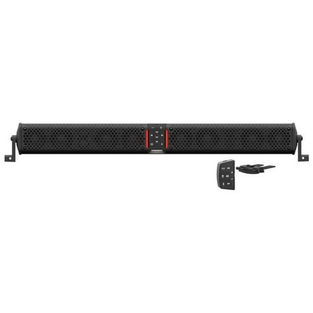 Wet Sounds Bluetooth Built-in Amplifier 33.74" Sound Bar, Black