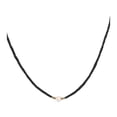 thumbnail image 1 of Collar Qarigey con colgante de perlas negro para mujer, 1 of 6