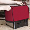 thumbnail image 6 of KLL Geometric Vintage Print 2 Slice Toaster Dust Covers Kitchen Small Appliance Cover with 2 Pockets,Can hold Jam Spreader Knife & Toaster Tongs (11.4 x 7.9 x 7.5), 6 of 6
