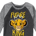 thumbnail image 3 of The Lion King - Future King - Simba - Toddler & Youth Raglan Graphic T-Shirt, 3 of 6