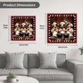 thumbnail image 5 of Red Chef Wooden Wall Clock Silent Non Ticking, Kitchen Gourmet Black Plaid Vintage Square Wall Clocks Battery Operated, Decor Clock for Home Office, Living Room, Kitchen, 12 Inch, 5 of 9
