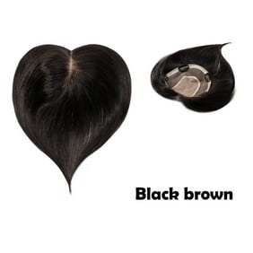 S Noilite Clips In Human Hair Topper Top Crown Closure For