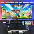 thumbnail image 2 of Portable Switch Dock USB C to 4K HDMI Conversion Cable for Nintendo Switch/Switch OLED, TV HDMI Adapter Cable Compatible with Nintendo Switch, Steam Deck, Laptop,Tablet, Mobile Phone, 2 of 7