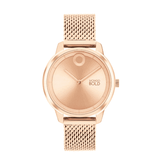 Movado Bold 3601374 Chocolate Dial Gold Stainless Steel  display picture 1