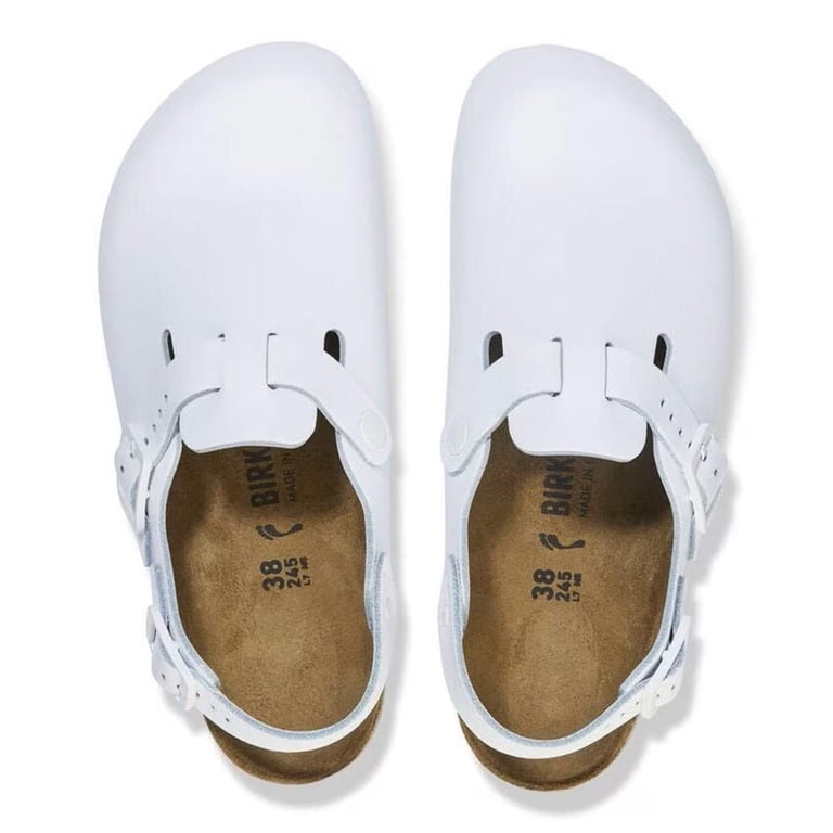 Birkenstock Tokio Pro White Leather Clog Sandal – Unisex
