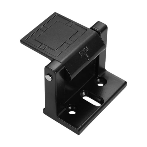 Pestillo de seguridad para puertas, pestillo de puerta, pestillo de puerta fácil de usar, elevador de pestillo para puertas corredizas Negro