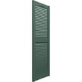 thumbnail image 3 of Ekena Millwork 14 1/2"W x 34"H Lifetime Vinyl, TailorMade Cathedral Top Center Mullion, Open Louver Shutters, w/Shutter-Loks (Per Pair), Forest Green, 3 of 6